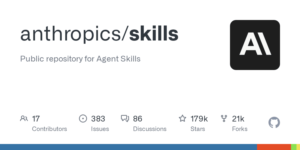 Anthropic skills repository