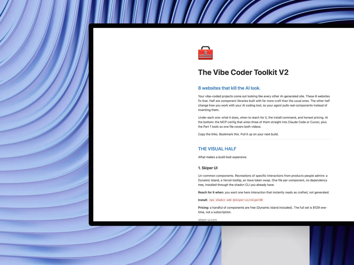 The Vibe Coder Toolkit V3