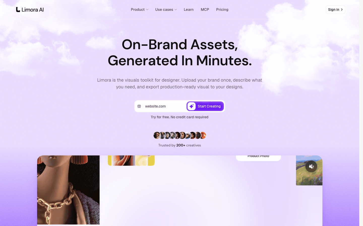 Limora AI homepage